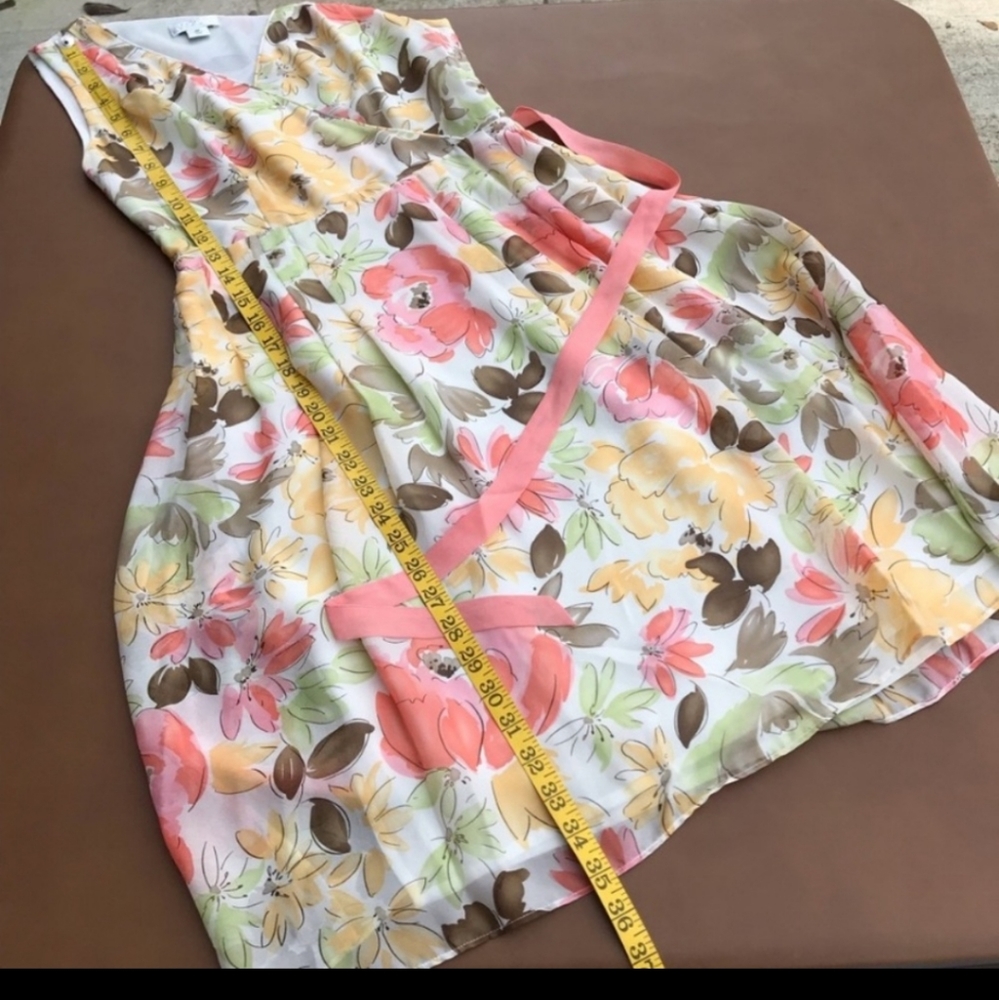 Loft Silk Floral Dress Size 2P